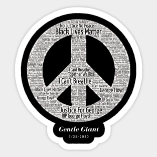 Black Lives Matter Remembering George Floyd Sticker